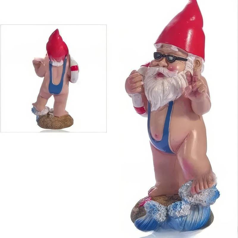 Nain De Jardin Avec Sa Bouée